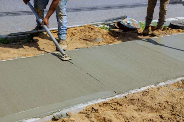 Cement Pathway Installation in Newport Beach