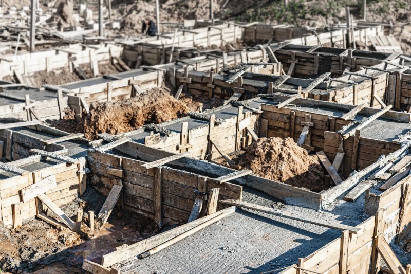 Cement Footing Installation