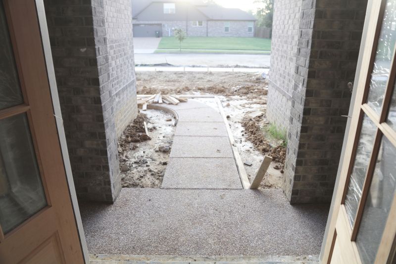 Concrete Walkway Installation detail